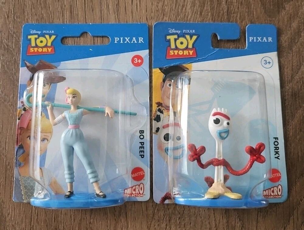 Disney Pixar Toy Story Micro Collection Figurines Forky & Bo Peep